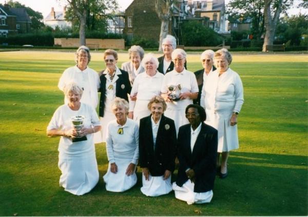 Francis Drake Bowls Club, Hilly Fields, Brockley, SE4 1QE. Ladies 1997