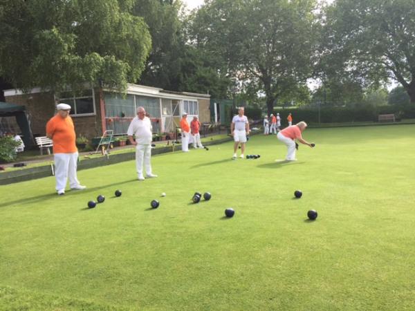Francis Drake Bowls Club, Hilly Fields, Brockley, SE4 1QE. 2016 Orange Charity day to support Young DementiaUK