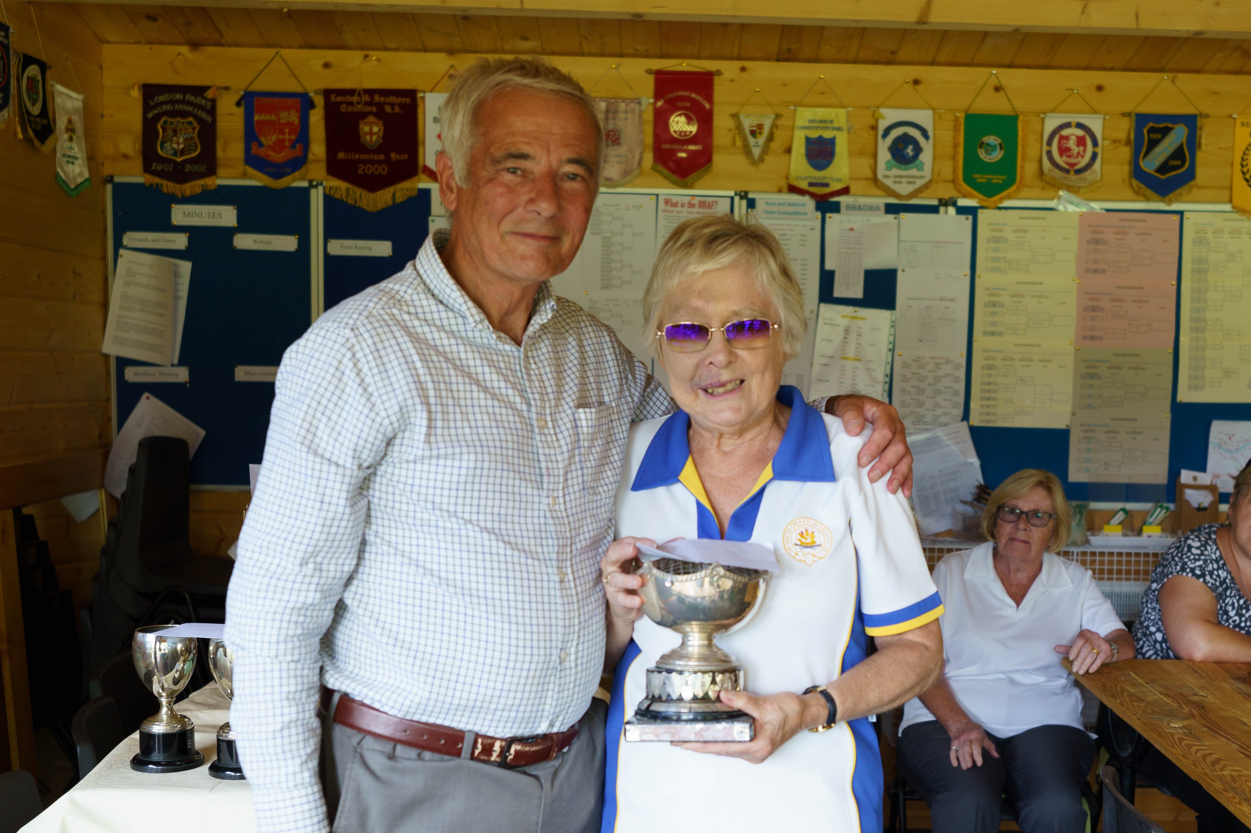 Francis Drake Bowls Club, Hilly Fields, Brockley, SE4 1QE. Ladies Championship, 1st Jill Bonner