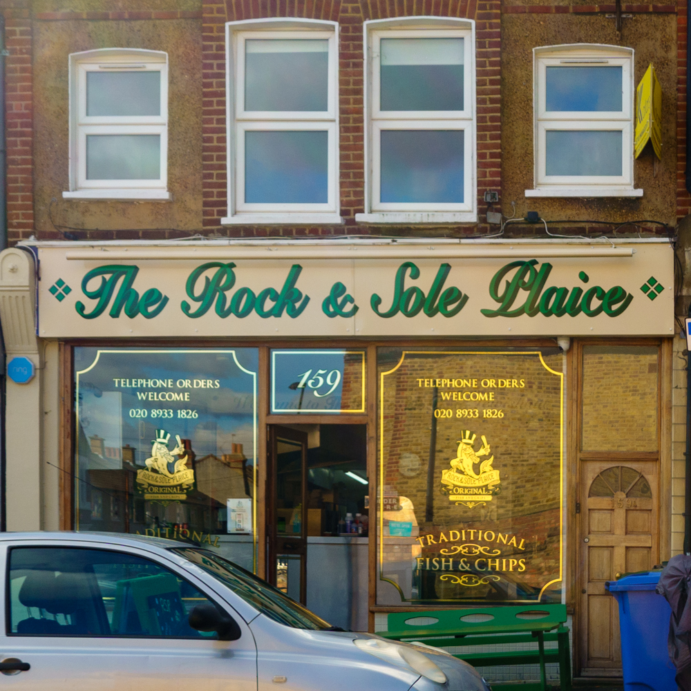 Francis Drake Bowls Club, Hilly Fields, Brockley, SE4 1QE. Rock & Sole Chippy