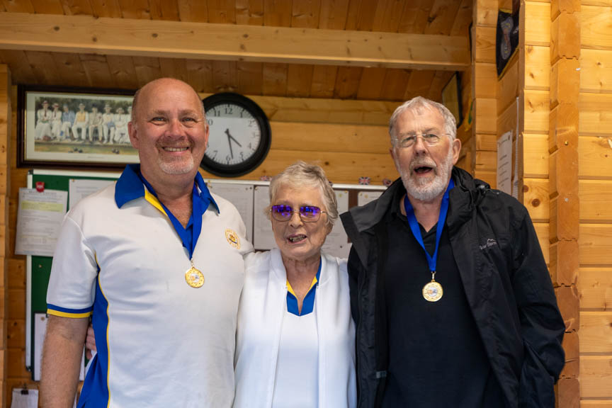 Francis Drake Bowls Club, Hilly Fields, Brockley, SE4 1QE. Tim Deacon & John Park, Mixed Pairs