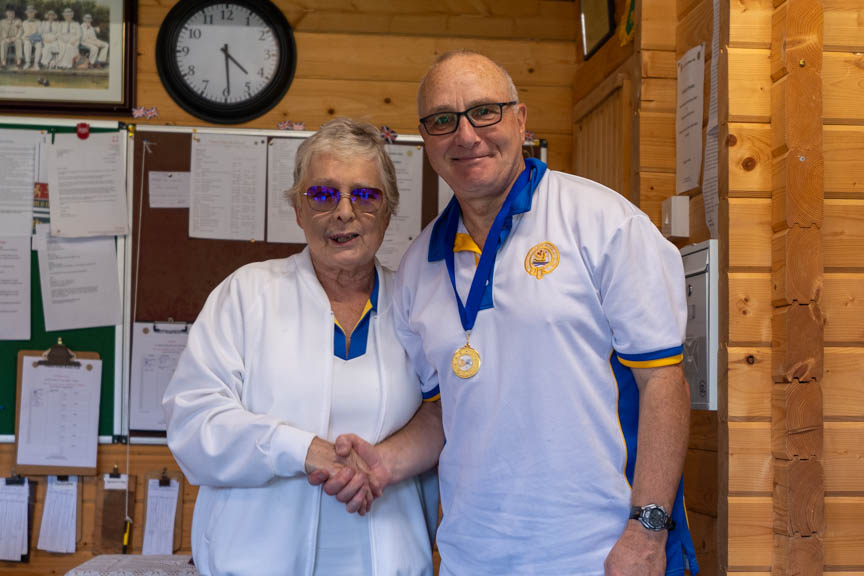 Francis Drake Bowls Club, Hilly Fields, Brockley, SE4 1QE. Mark Judge, Mens 3 Woods runner up