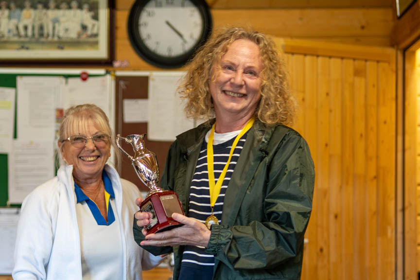 Francis Drake Bowls Club, Hilly Fields, Brockley, SE4 1QE. Yvonne Mavin, Presidents Cup